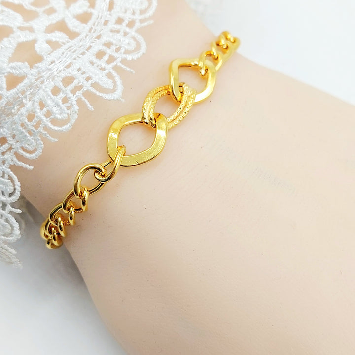 21K اسوارة جنزير اكسترا-مجوهرات الشيخ سعيد-Saeed Jewelry 