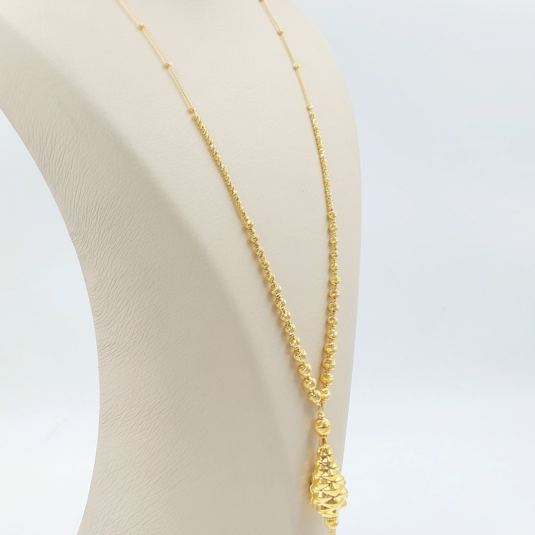 21K عقد مسبحة اكسترا-مجوهرات الشيخ سعيد-Saeed Jewelry 