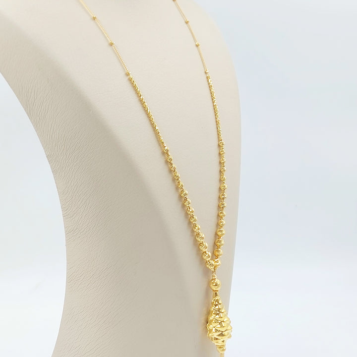 21K عقد مسبحة اكسترا-مجوهرات الشيخ سعيد-Saeed Jewelry 