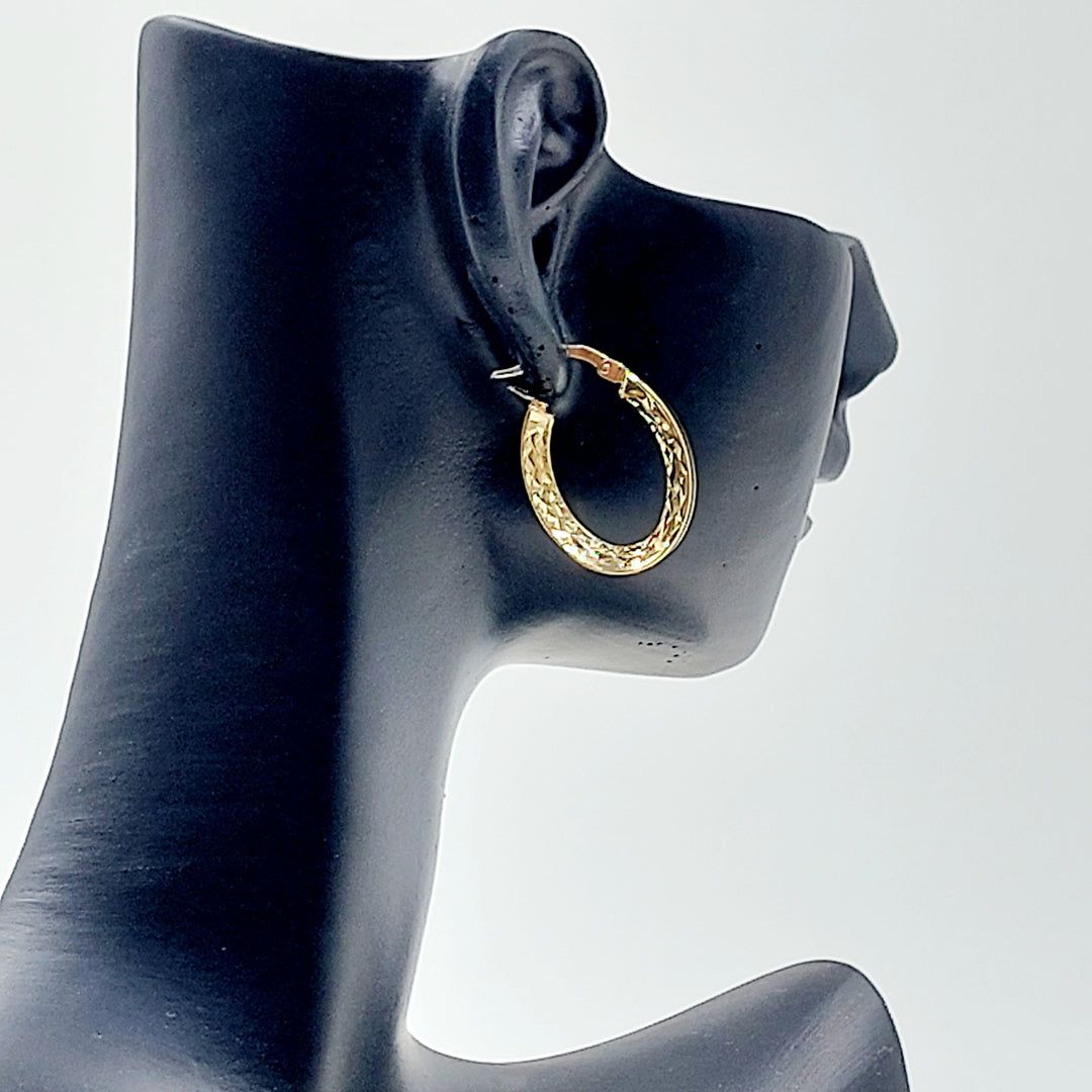 18K حلق ذبلة اكسترا-مجوهرات الشيخ سعيد-Saeed Jewelry 