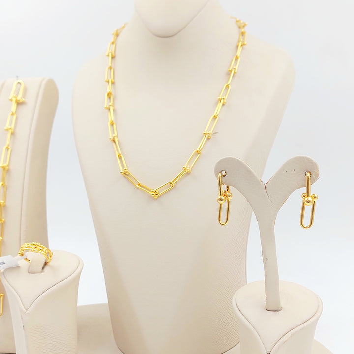 21K طقم بيبر كليب-مجوهرات الشيخ سعيد-Saeed Jewelry 