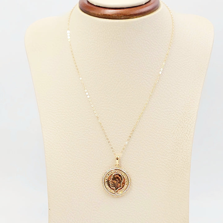 18K عقد انجليزي مرصع-مجوهرات الشيخ سعيد-Saeed Jewelry 