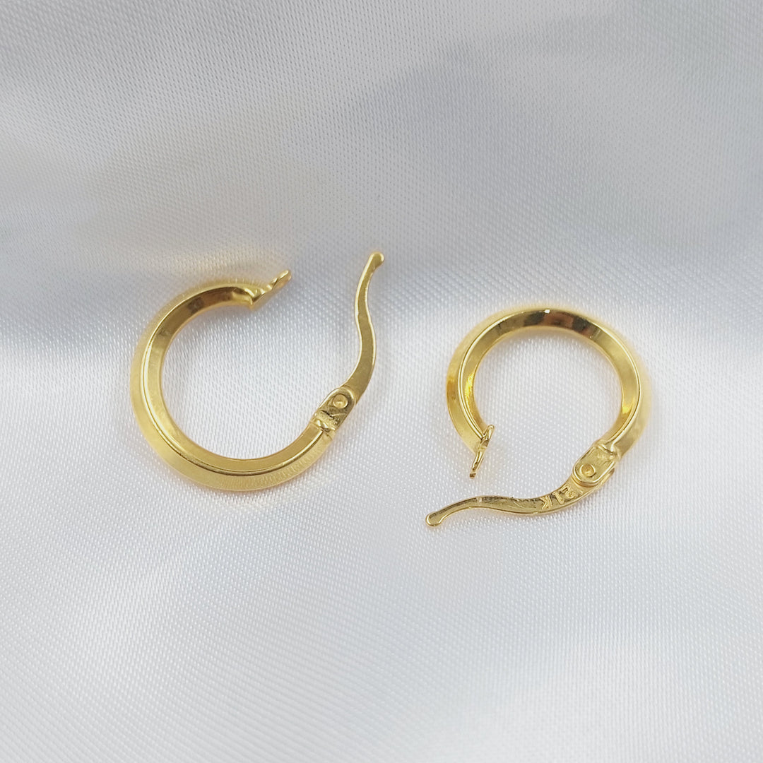 21K حلق ذبلة اكسترا-مجوهرات الشيخ سعيد-Saeed Jewelry 