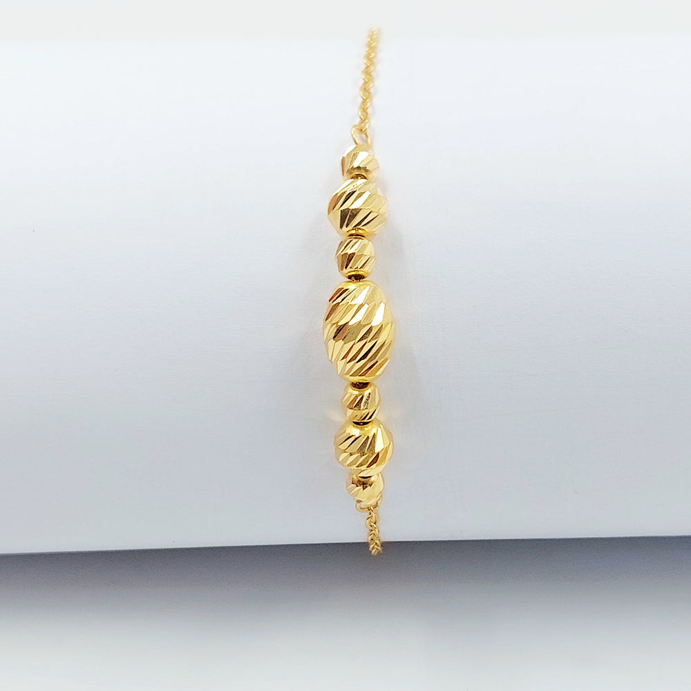 21K اسوارة طابات-مجوهرات الشيخ سعيد-Saeed Jewelry 