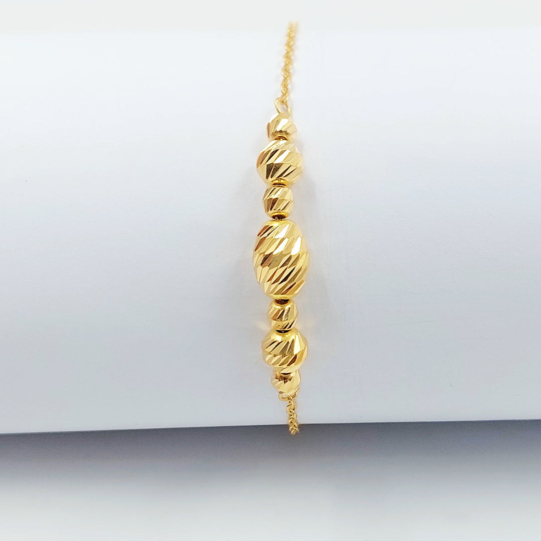 21K اسوارة طابات-مجوهرات الشيخ سعيد-Saeed Jewelry 
