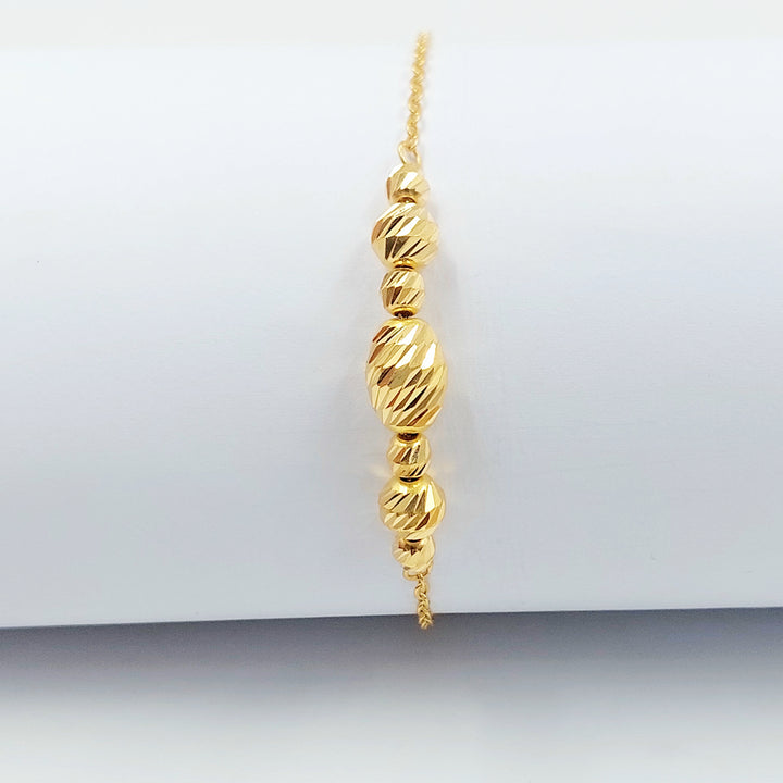 21K اسوارة طابات-مجوهرات الشيخ سعيد-Saeed Jewelry 