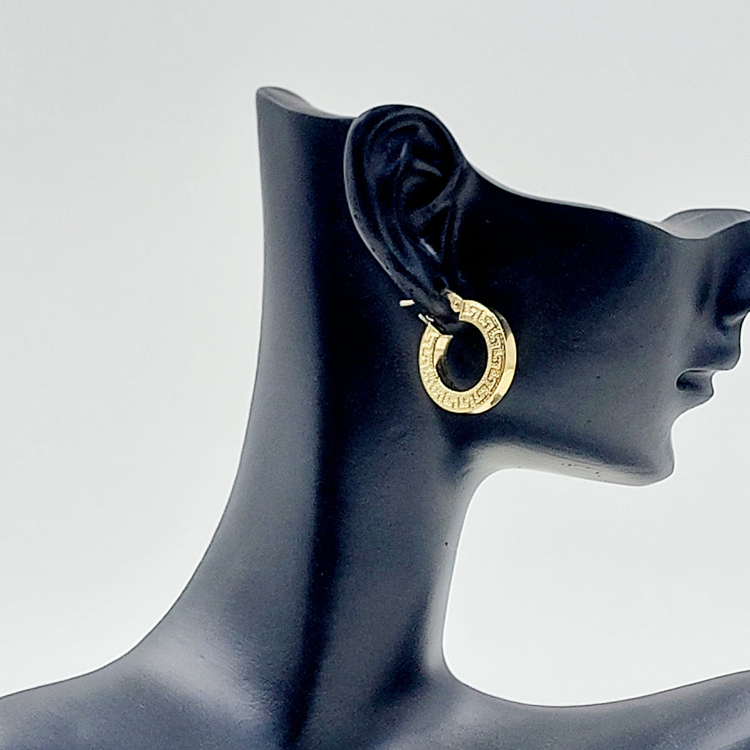 18K حلق ذبلة اكسترا-مجوهرات الشيخ سعيد-Saeed Jewelry 
