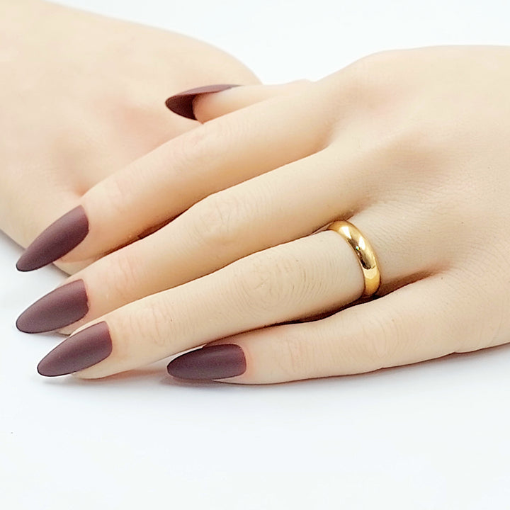21K ذبلة سادة رفيع-مجوهرات الشيخ سعيد-Saeed Jewelry 