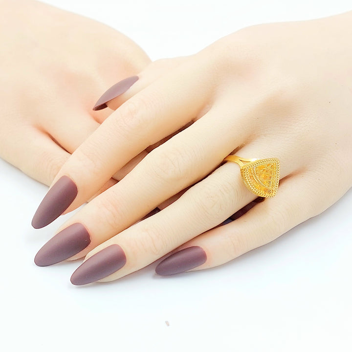 21K خاتم اكسترا-مجوهرات الشيخ سعيد-Saeed Jewelry 