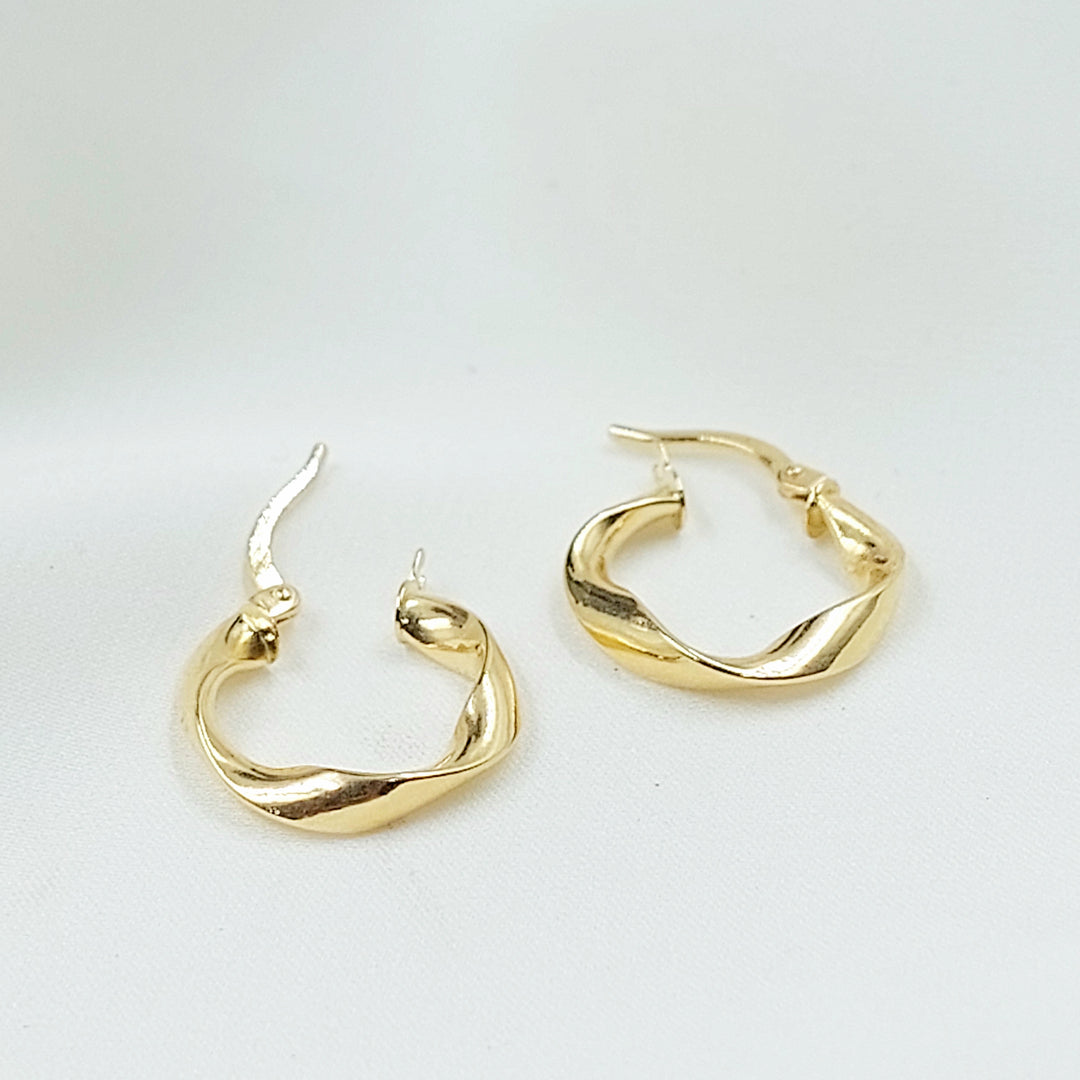 18K حلق ذبلة اكسترا-مجوهرات الشيخ سعيد-Saeed Jewelry 