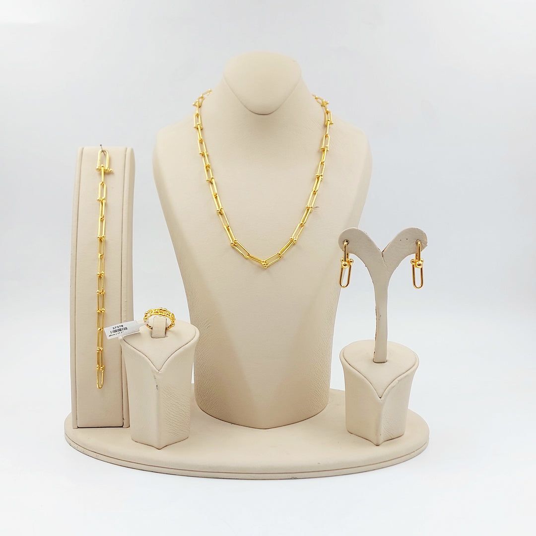 21K طقم بيبر كليب-مجوهرات الشيخ سعيد-Saeed Jewelry 