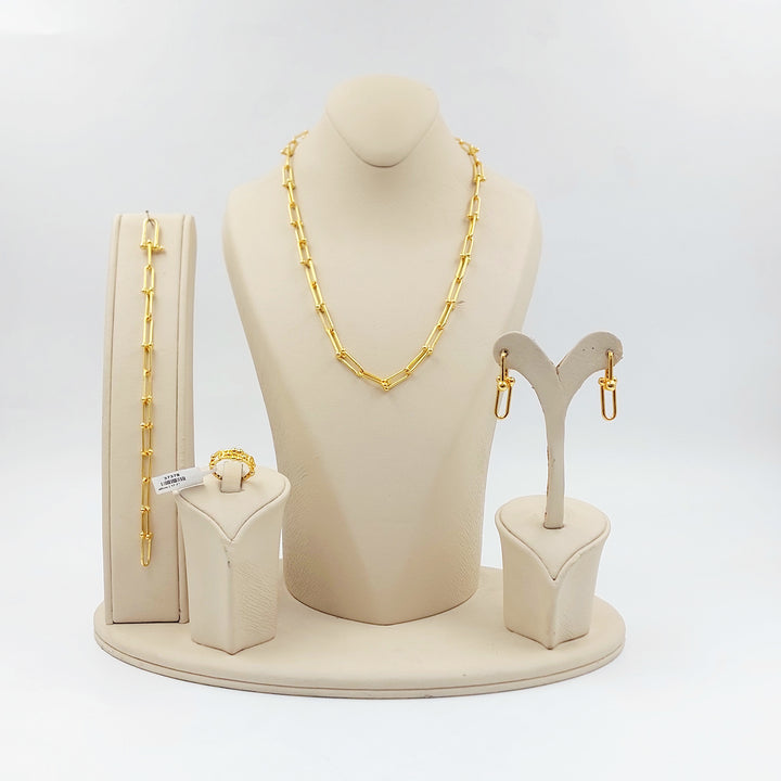 21K طقم بيبر كليب-مجوهرات الشيخ سعيد-Saeed Jewelry 