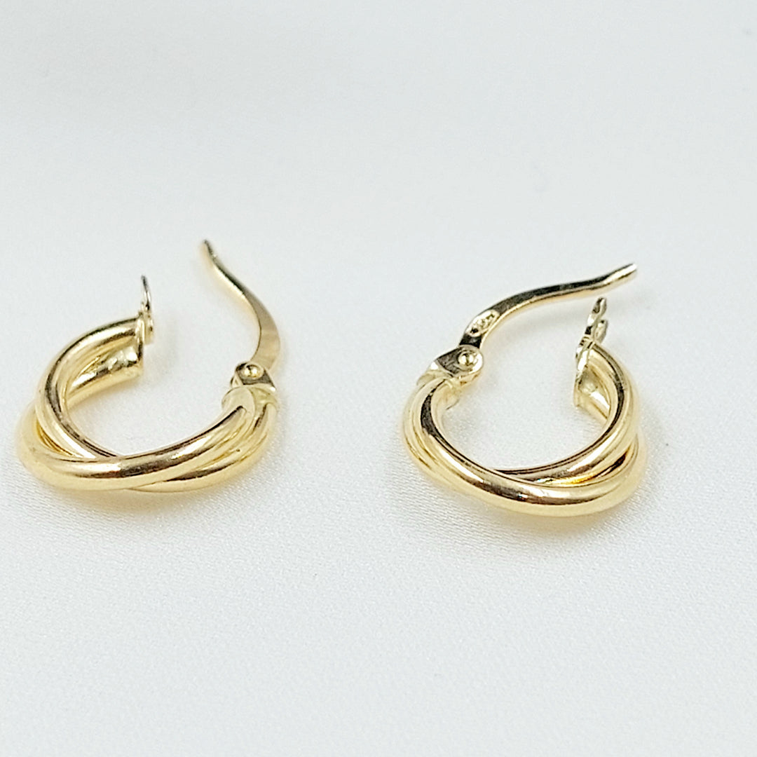 18K حلق ذبلة اطفال-مجوهرات الشيخ سعيد-Saeed Jewelry 