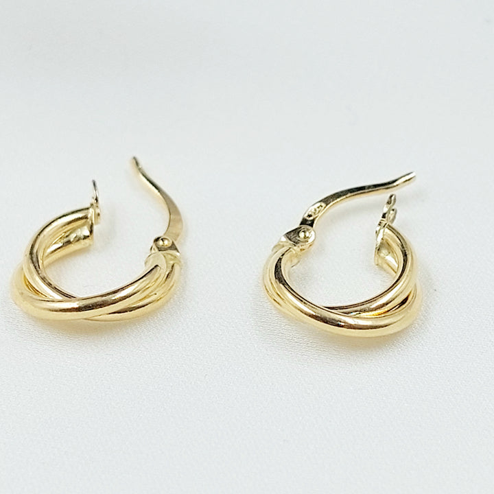 18K حلق ذبلة اطفال-مجوهرات الشيخ سعيد-Saeed Jewelry 