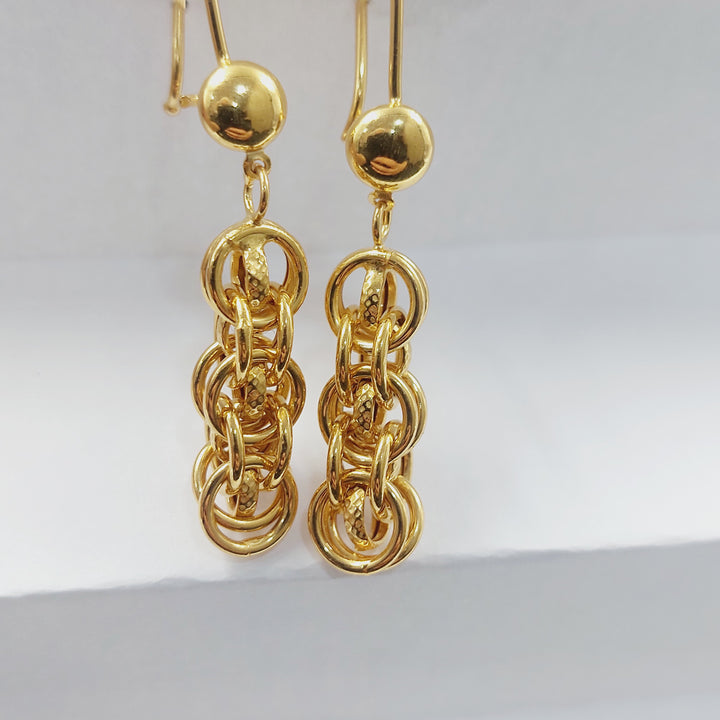 21K حلق شنكل-مجوهرات الشيخ سعيد-Saeed Jewelry 