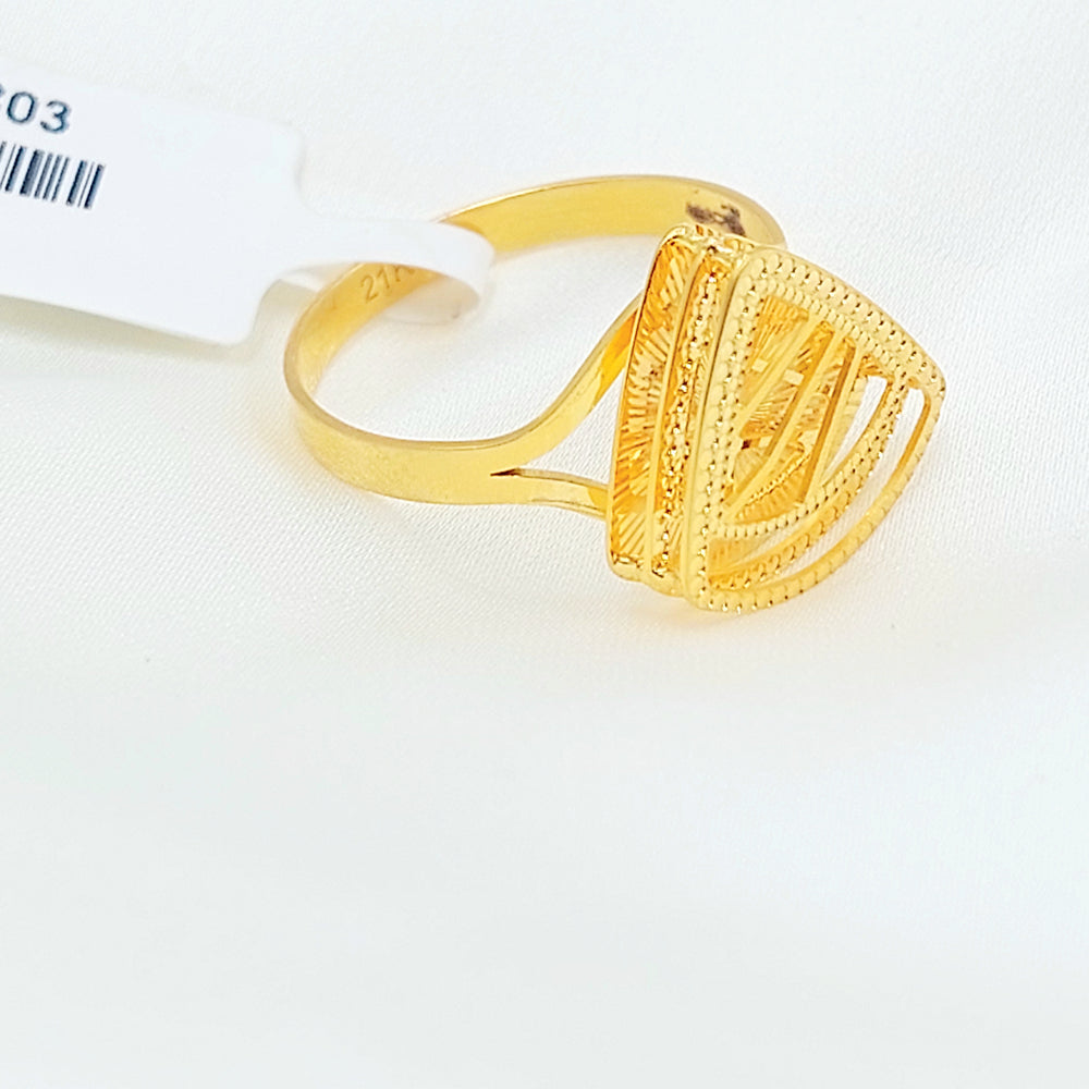 21K خاتم اكسترا-مجوهرات الشيخ سعيد-Saeed Jewelry 