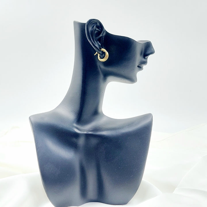 18K حلق ذبلة اطفال-مجوهرات الشيخ سعيد-Saeed Jewelry 