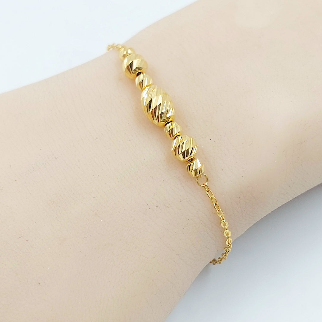 21K اسوارة طابات-مجوهرات الشيخ سعيد-Saeed Jewelry 