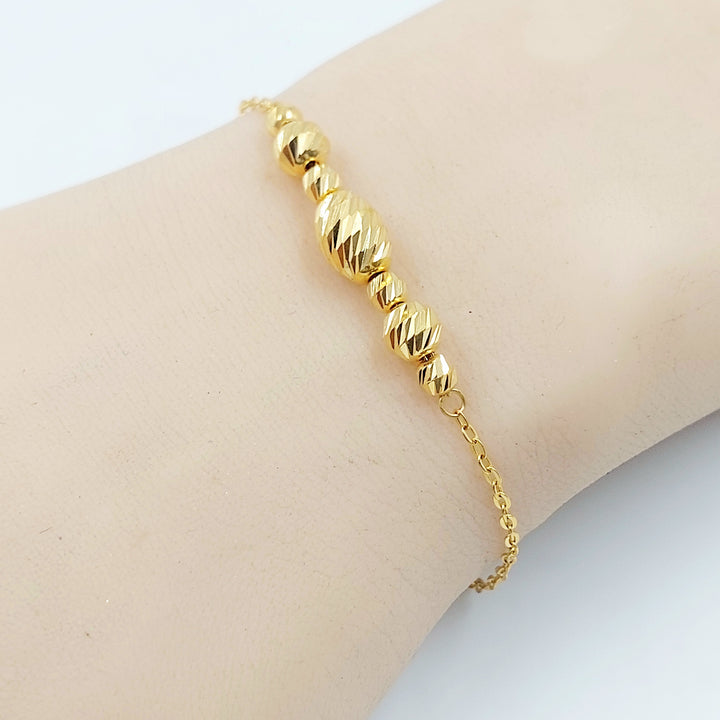 21K اسوارة طابات-مجوهرات الشيخ سعيد-Saeed Jewelry 