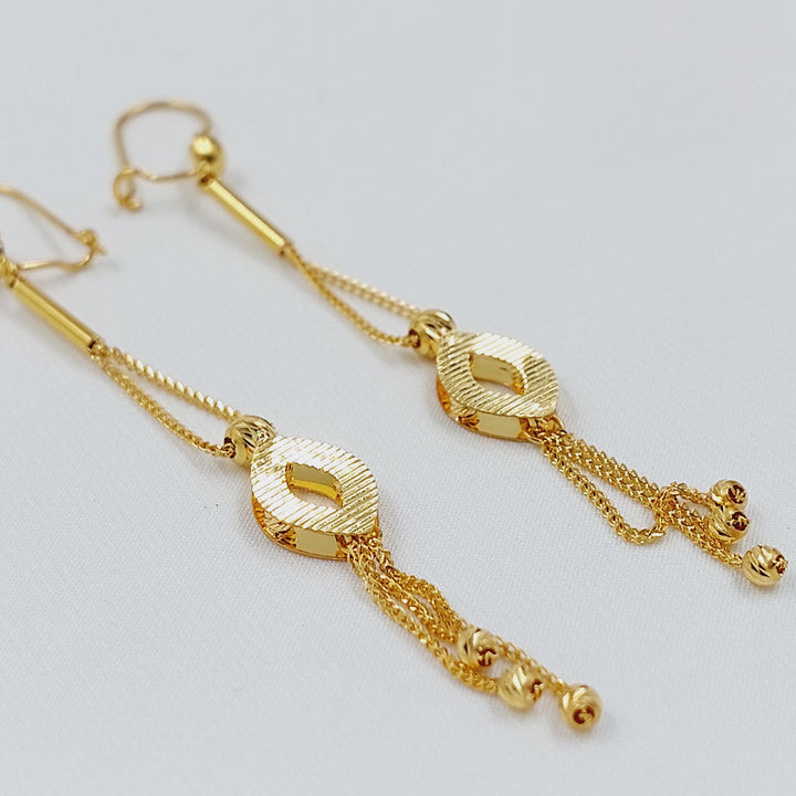 21K حلق فانسي اكسترا-مجوهرات الشيخ سعيد-Saeed Jewelry 