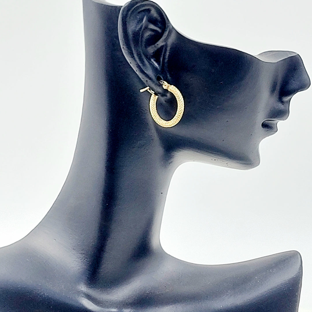 18K حلق ذبلة اكسترا-مجوهرات الشيخ سعيد-Saeed Jewelry 