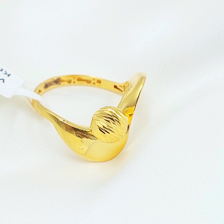 21K خاتم طابات اكسترا-مجوهرات الشيخ سعيد-Saeed Jewelry 