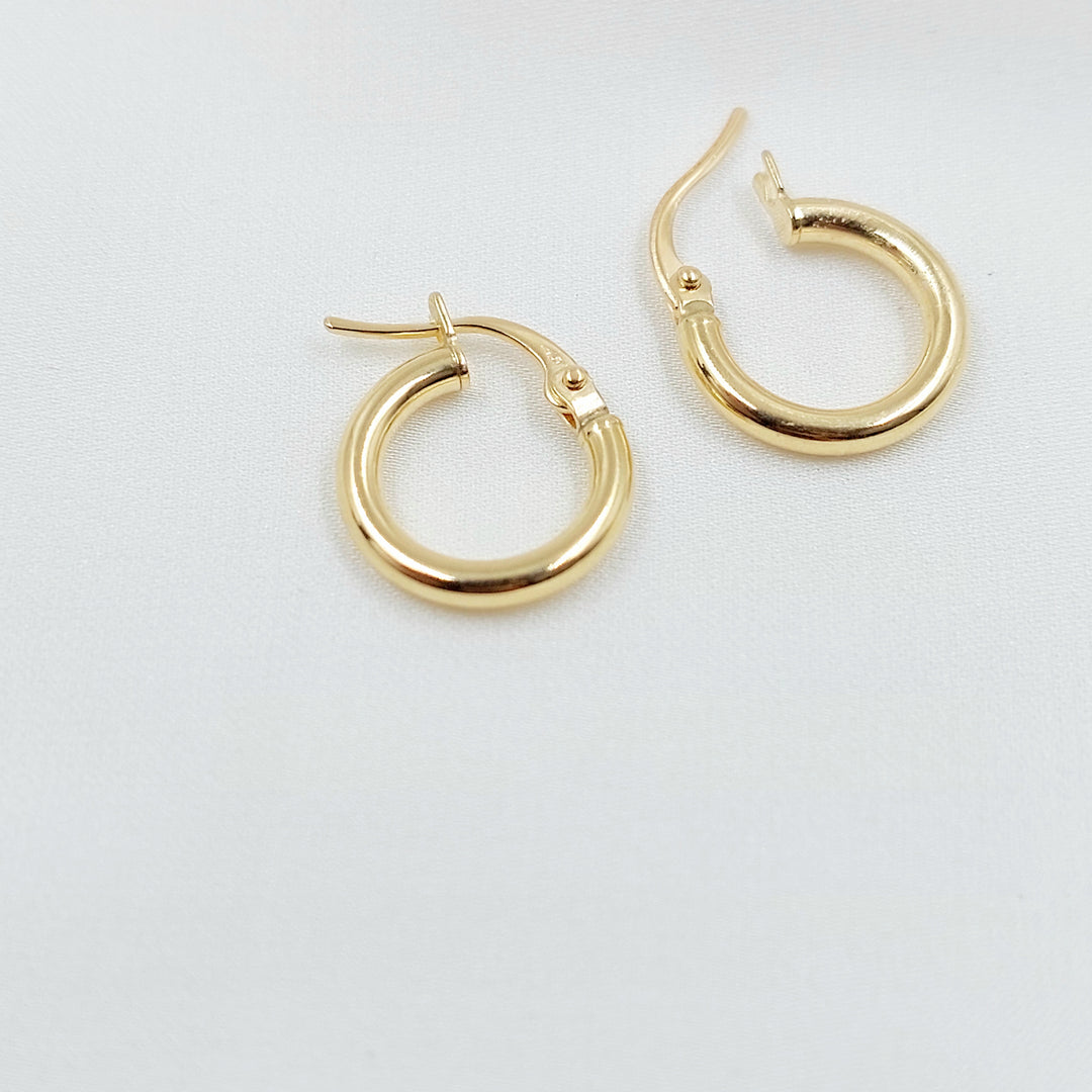 18K حلق ذبلة اطفال-مجوهرات الشيخ سعيد-Saeed Jewelry 