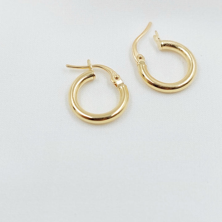 18K حلق ذبلة اطفال-مجوهرات الشيخ سعيد-Saeed Jewelry 