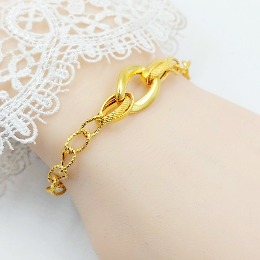 21K اسوارة جنزير اكسترا-مجوهرات الشيخ سعيد-Saeed Jewelry 