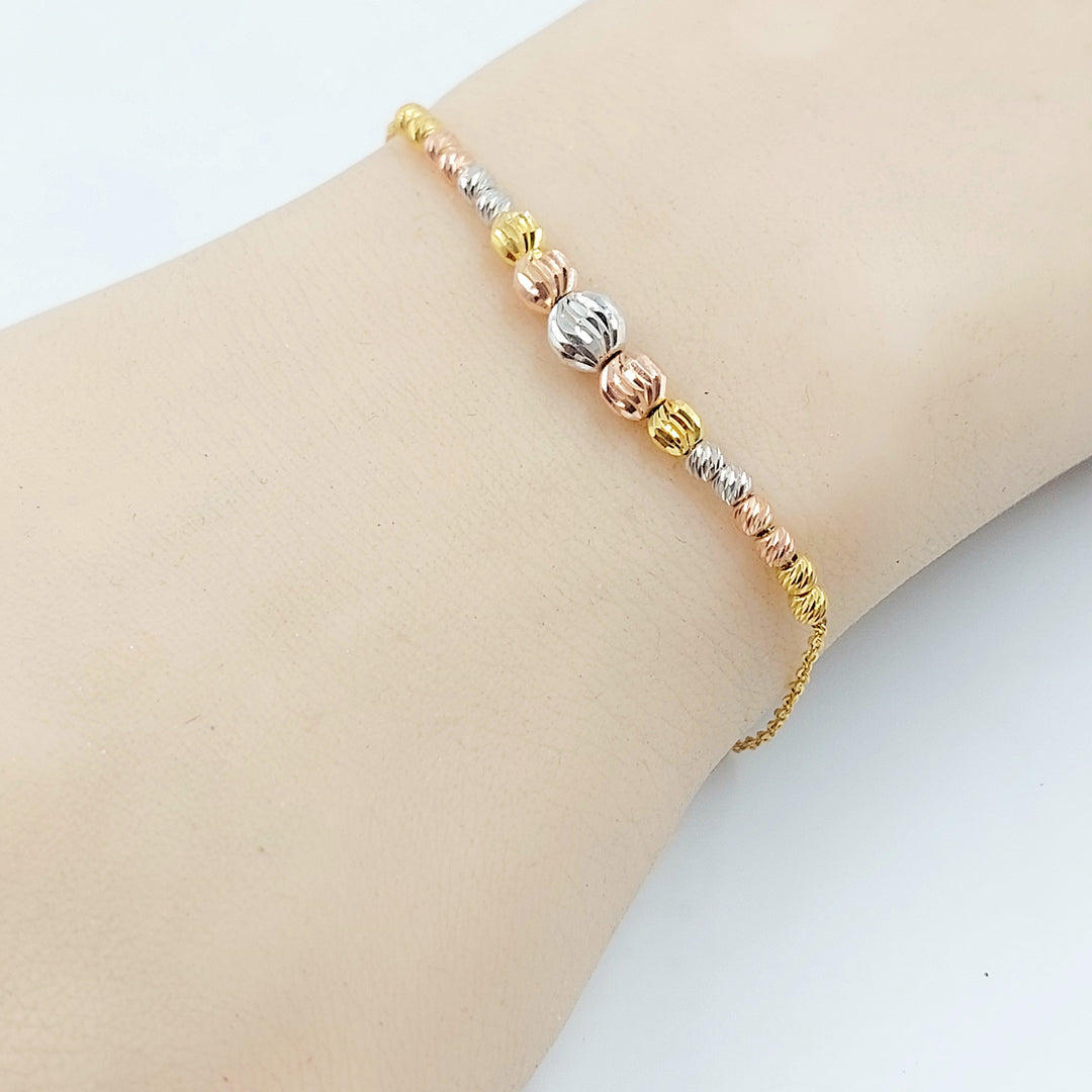 21K اسوارة طابات اكسترا-مجوهرات الشيخ سعيد-Saeed Jewelry 