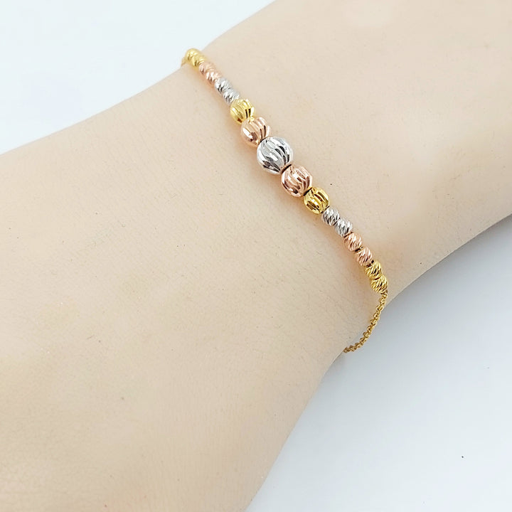 21K اسوارة طابات اكسترا-مجوهرات الشيخ سعيد-Saeed Jewelry 