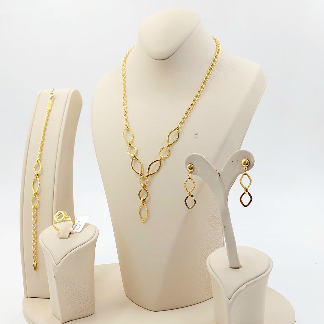 21K طقم جنزير-مجوهرات الشيخ سعيد-Saeed Jewelry 