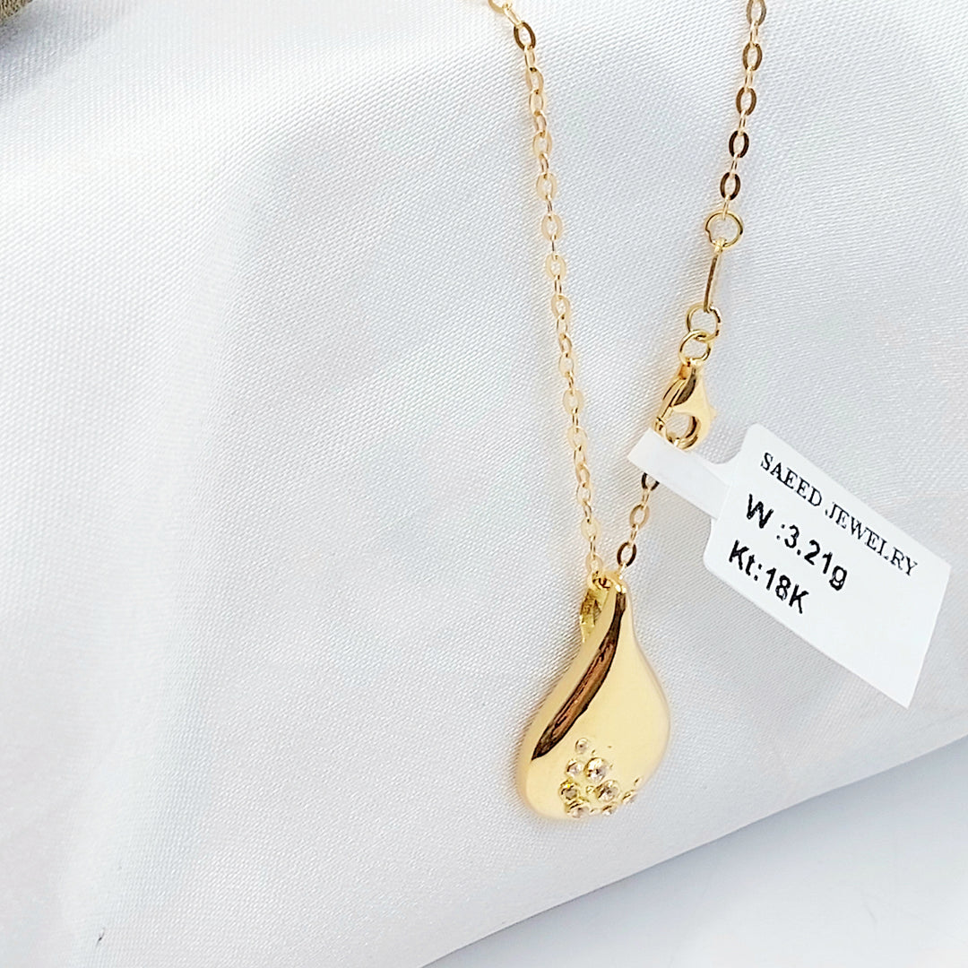 18K عقد اكسترا ناعم-مجوهرات الشيخ سعيد-Saeed Jewelry 