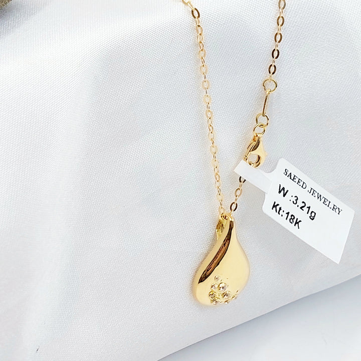 18K عقد اكسترا ناعم-مجوهرات الشيخ سعيد-Saeed Jewelry 