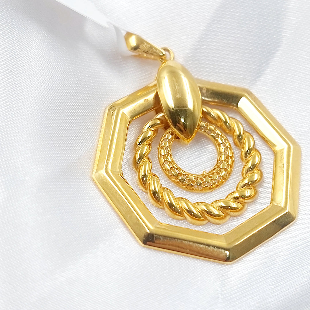 21K تعليقة سداسي اكسترا-مجوهرات الشيخ سعيد-Saeed Jewelry 