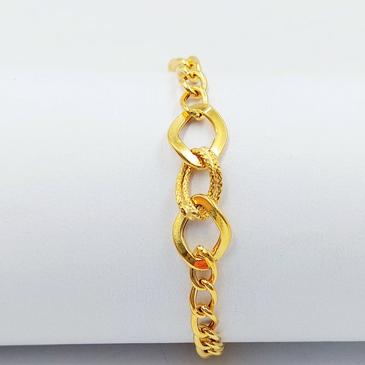 21K اسوارة جنزير اكسترا-مجوهرات الشيخ سعيد-Saeed Jewelry 