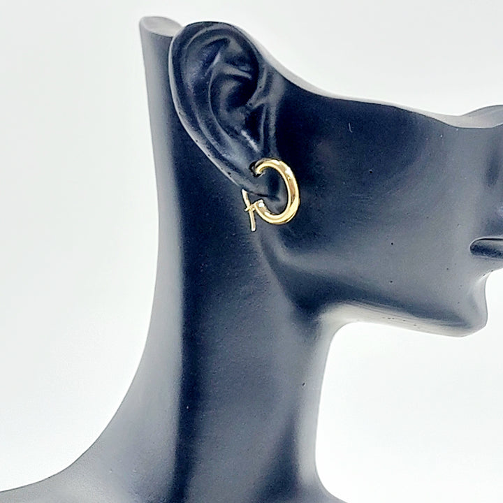 18K حلق ذبلة اطفال-مجوهرات الشيخ سعيد-Saeed Jewelry 