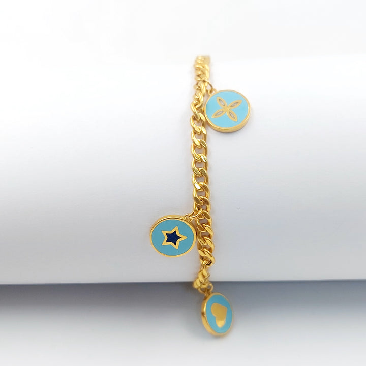 21K اسوارة دنانديش مينا-مجوهرات الشيخ سعيد-Saeed Jewelry 