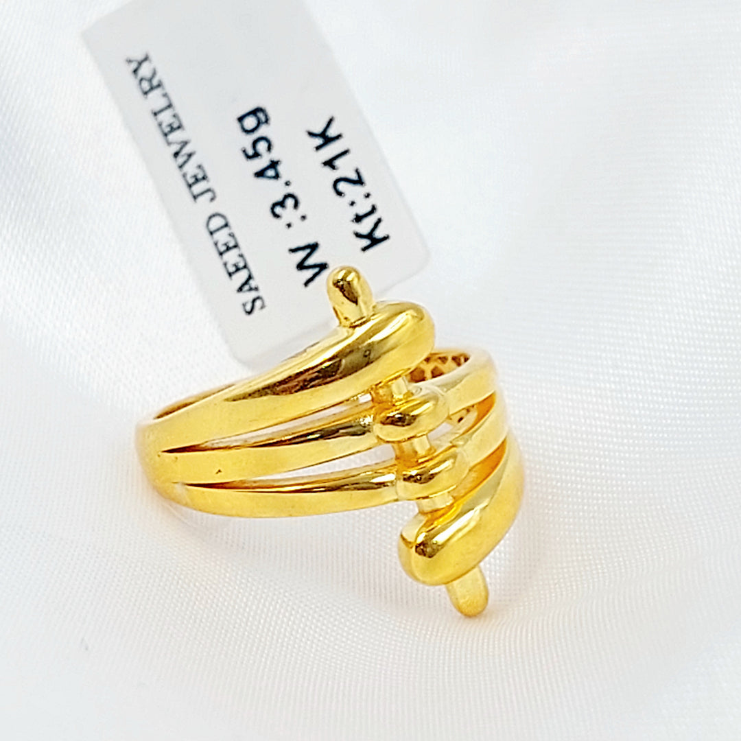 21K خاتم اكسترا-مجوهرات الشيخ سعيد-Saeed Jewelry 