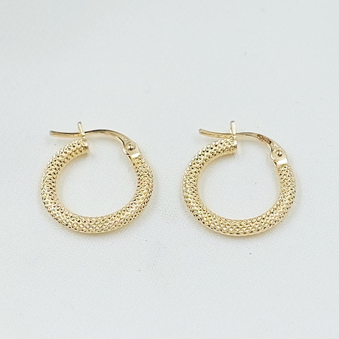 18K حلق ذبلة اكسترا-مجوهرات الشيخ سعيد-Saeed Jewelry 