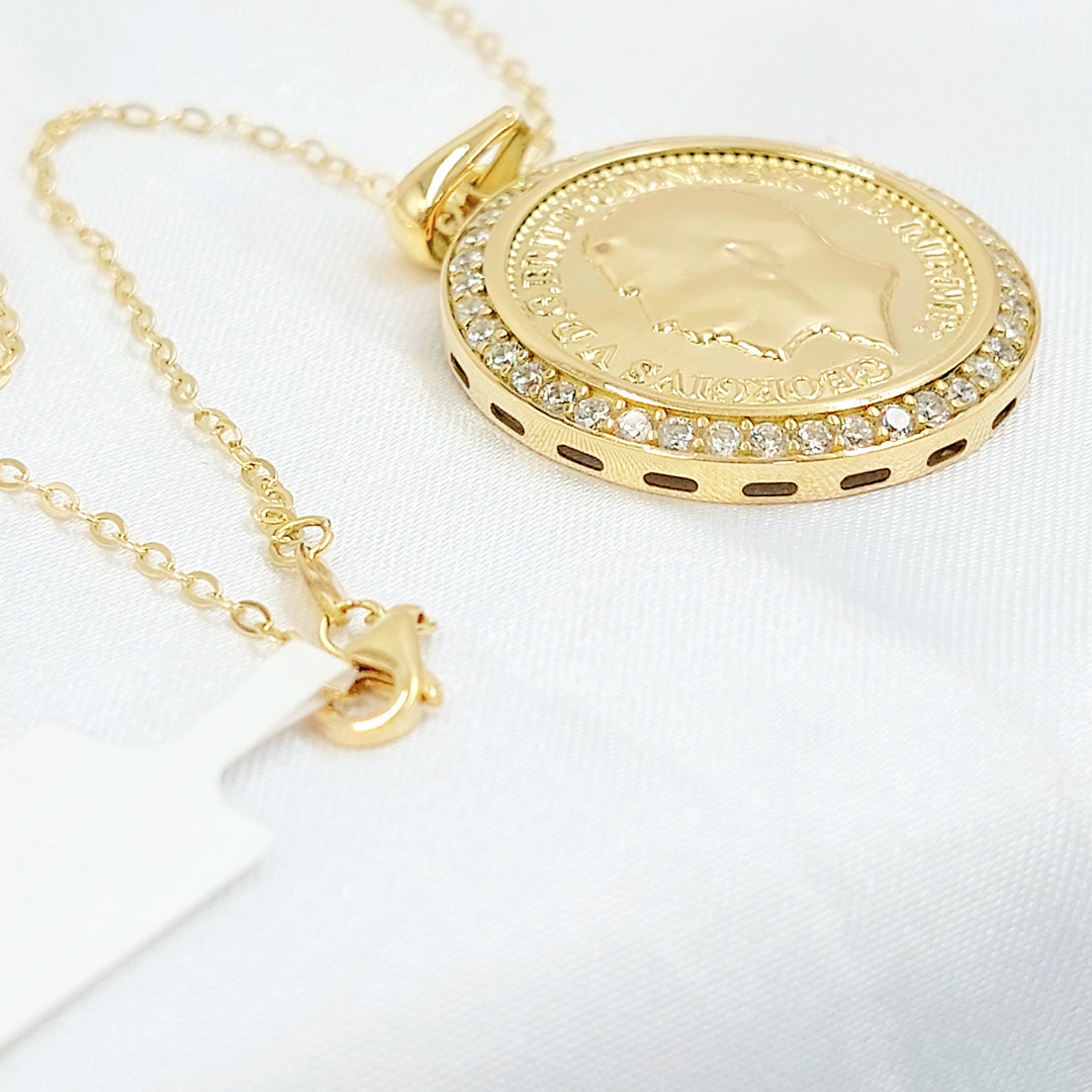 18K عقد انجليزي مرصع-مجوهرات الشيخ سعيد-Saeed Jewelry 