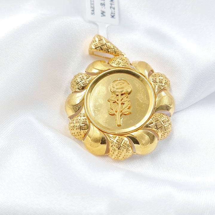 21K تعليقة اونصه نقش-مجوهرات الشيخ سعيد-Saeed Jewelry 