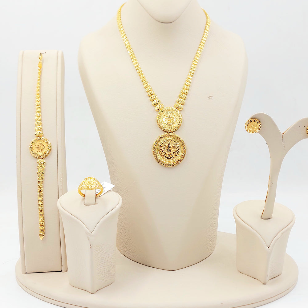 21K طقم رشادي اكسترا-مجوهرات الشيخ سعيد-Saeed Jewelry 