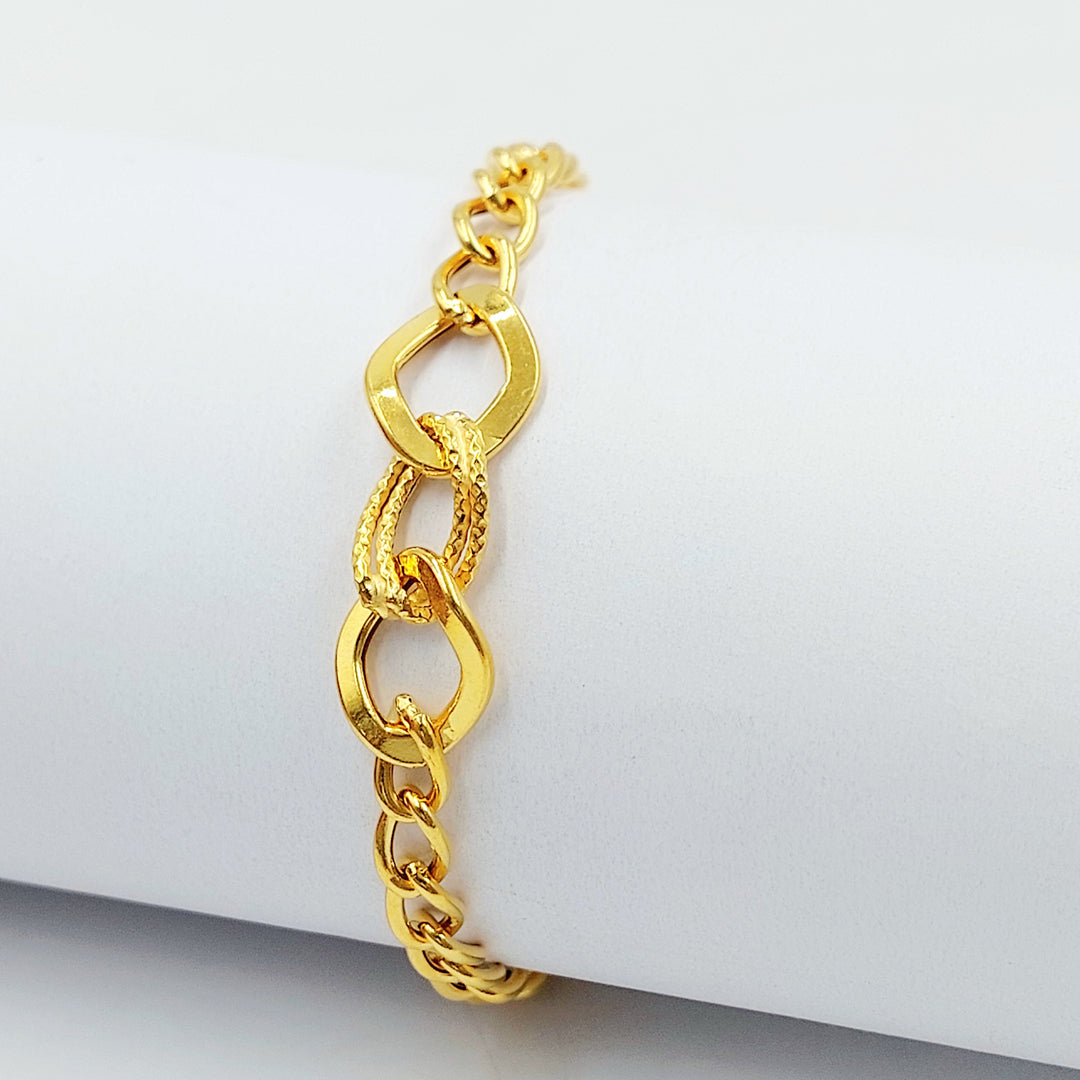 21K اسوارة جنزير اكسترا-مجوهرات الشيخ سعيد-Saeed Jewelry 