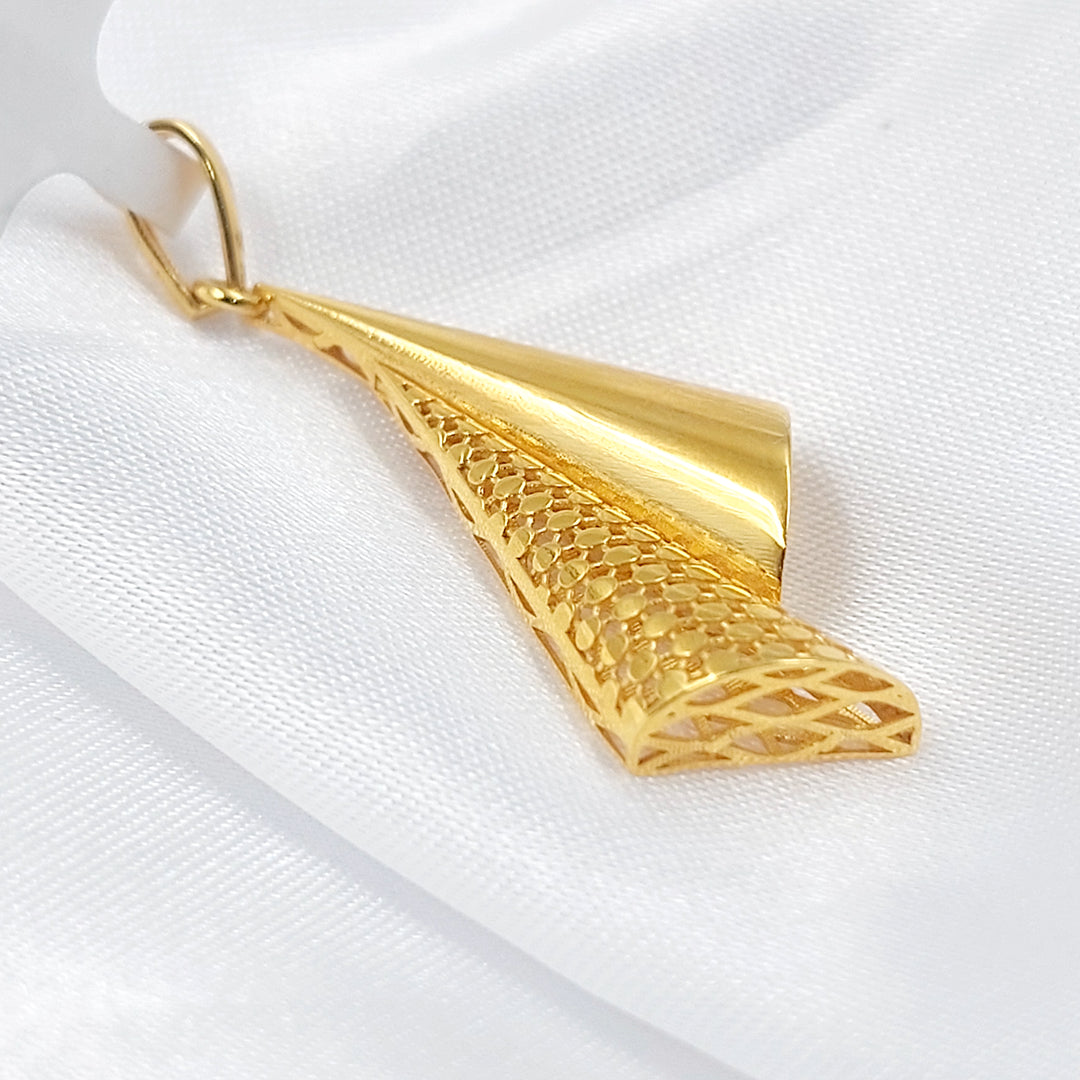 21K تعليقة اجنحة اكسترا-مجوهرات الشيخ سعيد-Saeed Jewelry 