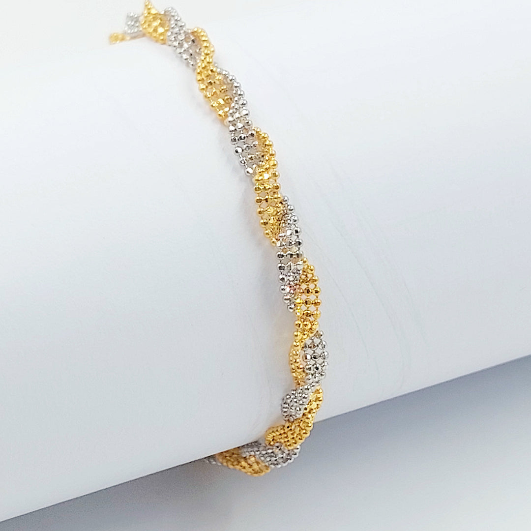 21K اسوارة فانسي-مجوهرات الشيخ سعيد-Saeed Jewelry 