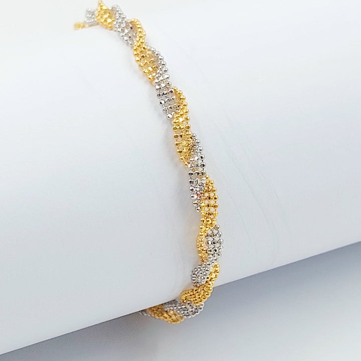 21K اسوارة فانسي-مجوهرات الشيخ سعيد-Saeed Jewelry 
