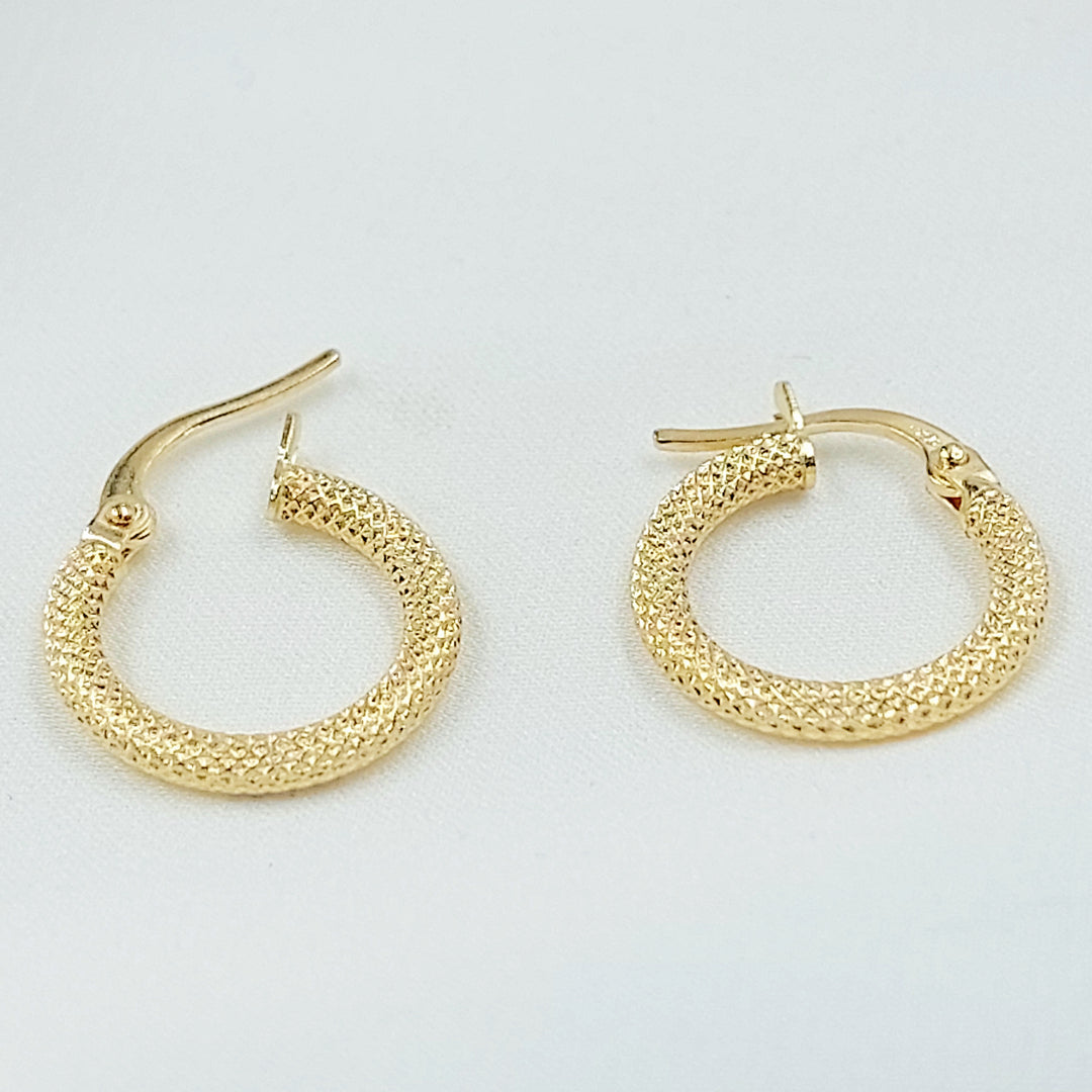 18K حلق ذبلة اكسترا-مجوهرات الشيخ سعيد-Saeed Jewelry 
