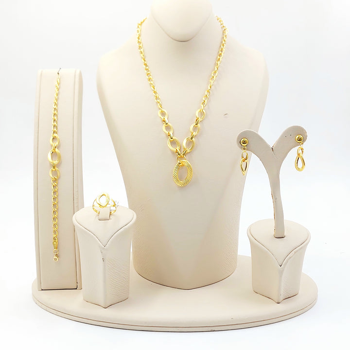 21K طقم جنزير-مجوهرات الشيخ سعيد-Saeed Jewelry 