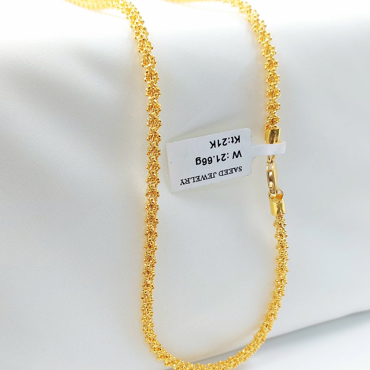 21K سنسال فانسي 4mm-مجوهرات الشيخ سعيد-Saeed Jewelry 